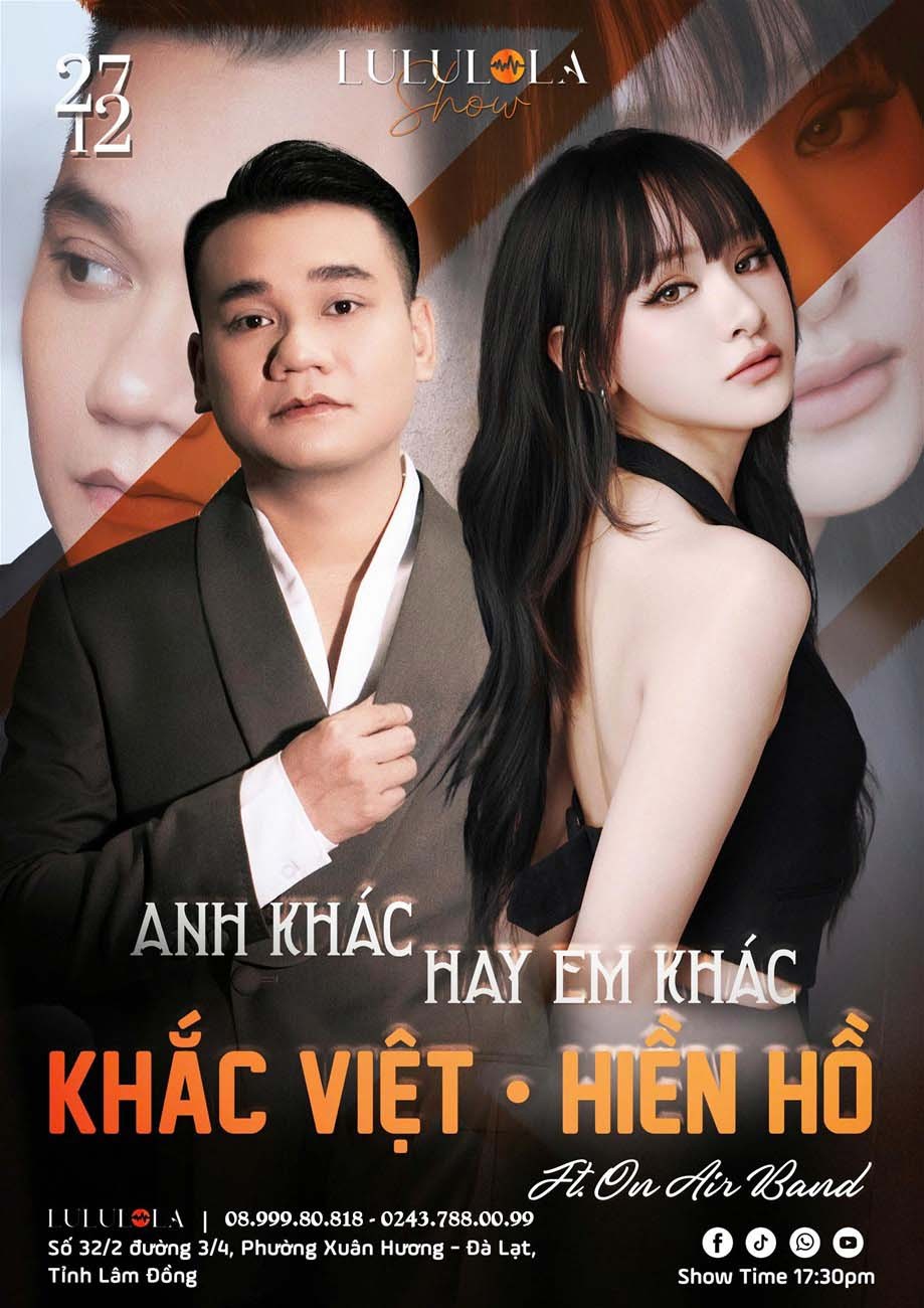 Liveshow Hiền Hồ - Khắc Việt tại Đà Lạt - Ngày 27/12/2025